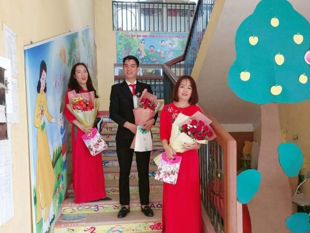 Thầy giáo mầm non duy nhất cả huyện: “Không lường trước được công việc như tết tóc cho bé gái đến việc đang ăn thì trẻ đi vệ sinh”
