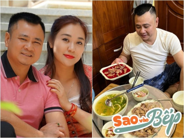 Vợ NSND Tự Long khoe ảnh chồng với mâm nhậu đêm World Cup, bị hỏi: Người nổi tiếng vẫn ăn tiết canh à?