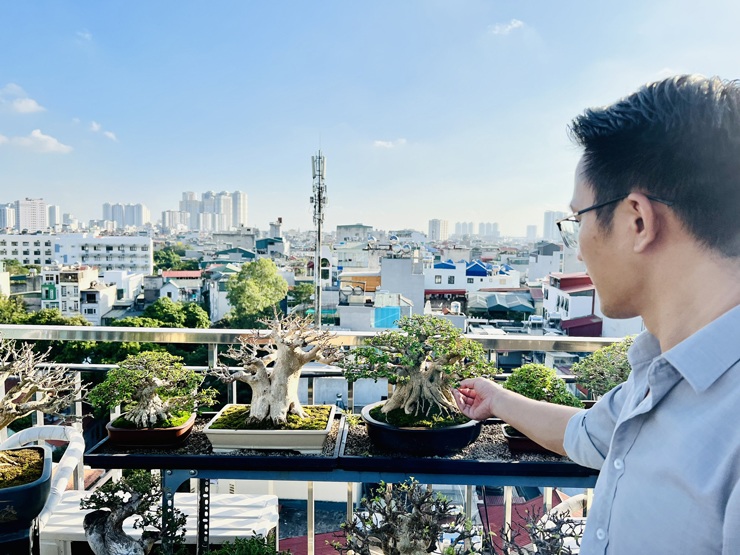 “Choáng” với vườn cây tiền tỷ trên sân thượng của chàng trai Hà Nội - 8