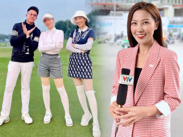 Bóng hồng VTV đánh golf cùng Matt Liu đăng đàn thanh lý quần áo, ăn mặc bình dân khác xa Hương Giang