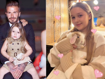 Làm mẹ - Con gái duy nhất của David Beckham giàu từ trong trứng nước, nhan sắc càng lớn càng trầm trồ