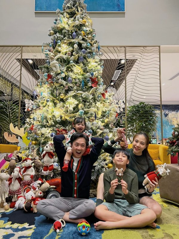 Không phải cây thông Noel, điểm thú vị trong mỗi bức hình Giáng sinh nhà Cường Đô La khiến khán giả thích thú - 8