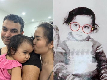 Võ Hạ Trâm để lộ ảnh chồng ngoại quốc hồi còn nhỏ, so sánh với con gái lai Ấn nhận bình luận đẻ mướn