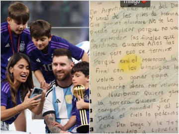 Tờ giấy con trai kẹp trong cuốn sách giúp Messi ghi liền 2 bàn trong trận chung kết World Cup 2022