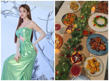 Mâm cơm HOT MXH - Nữ thiết kế thời trang 9X gợi ý cách bày một bữa tiệc Giáng đơn giản mà siêu đẹp cho những ai bận rộn
