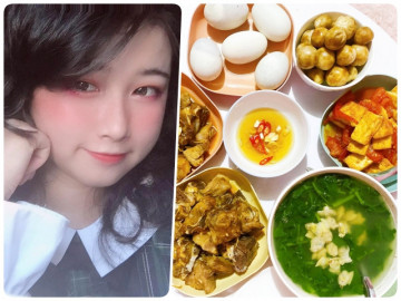 Mâm cơm HOT MXH - Cô giáo trẻ khoe cơm 4-5 người ăn chỉ khoảng 60-80 nghìn đồng, bạn bè khen ngon hết lời