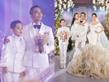 Chồng Khánh Thi lên tiếng về việc con gái Anna vắng mặt trong đám cưới bố mẹ, chỉ có con trai xuất hiện