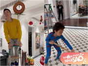 Biệt thự bạc tỷ của Tuấn Hưng phủ "màu sắc" mới, cảnh Su Hào được bố dạy dọn dẹp nhà cửa gây chú ý