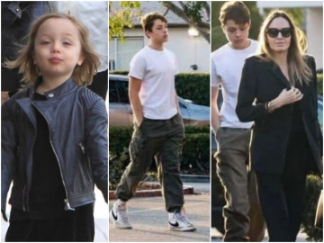 Không phải Pax Thiên, quý tử út mới là người đẹp trai nhất nhà Angelina,  & quot;trổ giò & quot; cao lớn phổng phao